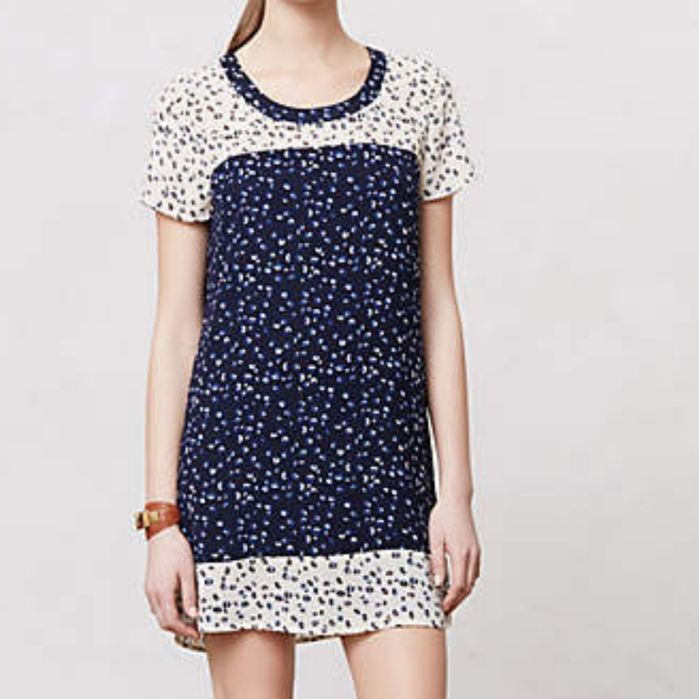 ANTHROPOLOGIE Maeve Miriam Shift Dress M 8/10 NWT